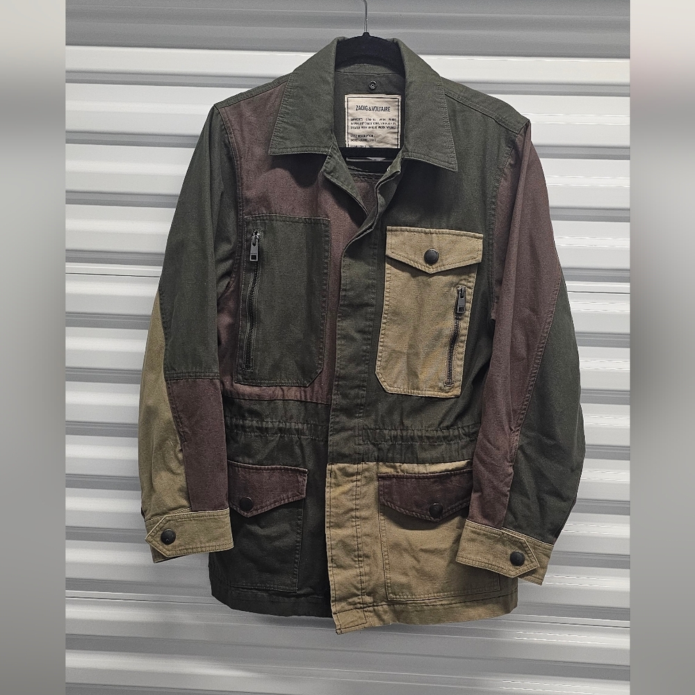 Zadig & Voltaire Men's Multicolor Military Jacket